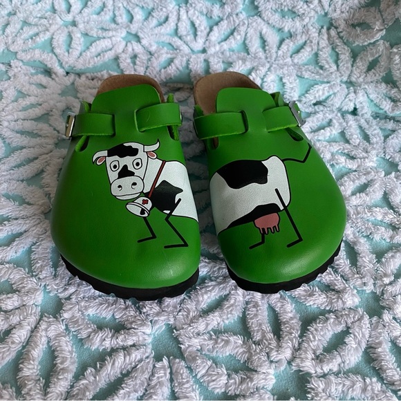 Birkenstock Birkies clogs sandals children’s size 12 cows farm print - Picture 13 of 13
